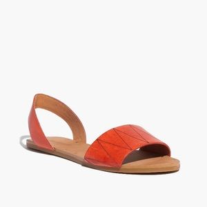 Madewell Abbi slingback in etched zigzag.