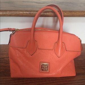 Dooney and Bourke orange elbow purse