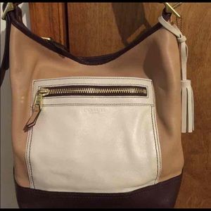 Tri colored Authentic Coach bag