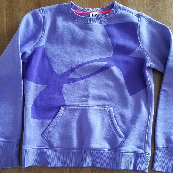 Under Armour Girls purple sweatshirt size YLG