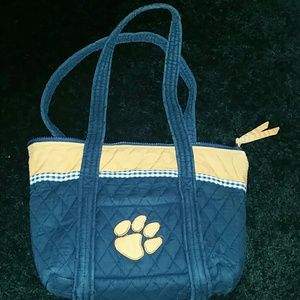 Clemson quilted bag