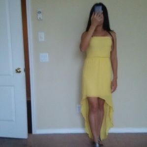 Sexy yellow dress size small