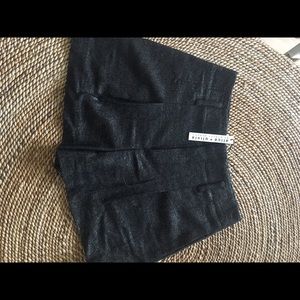 Alice + Olivia dressy black and silver shorts!