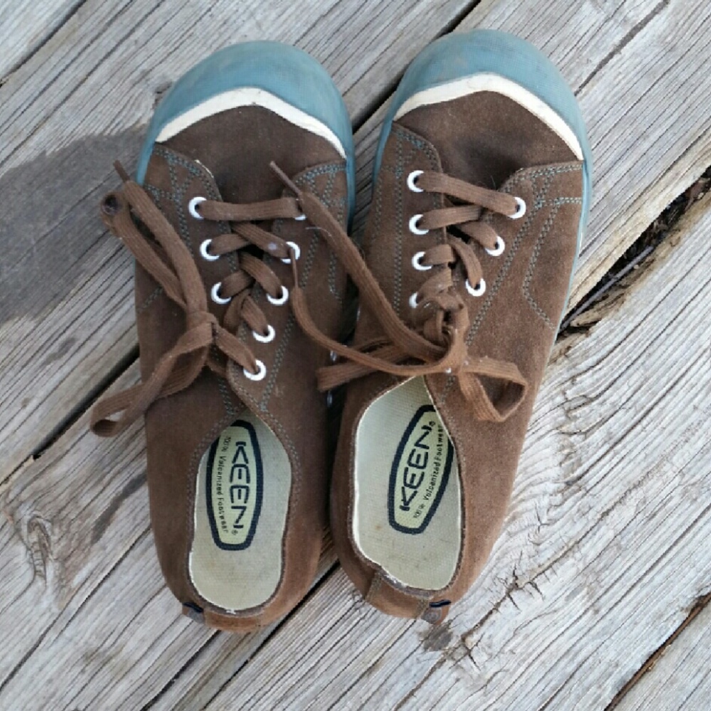 Keen Brown and Teal Sneakers