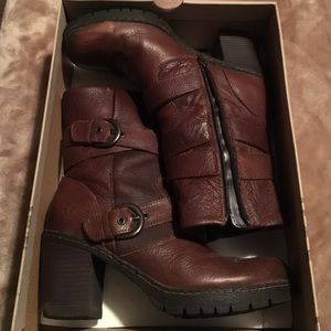 b.o.c leather boots size 8