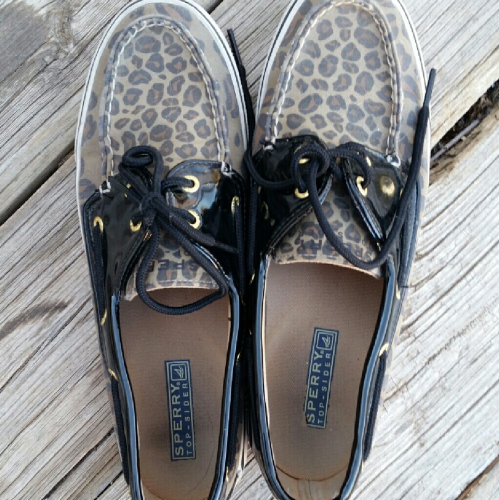 Sperry Top Sider Leopard Print Boat Shoes