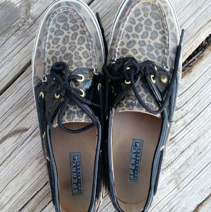 Sperry Top Sider Leopard Print Boat Shoes
