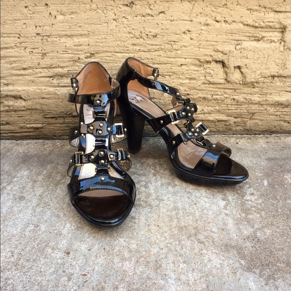 Nordstrom SÖFFT Rachelle black patent heels