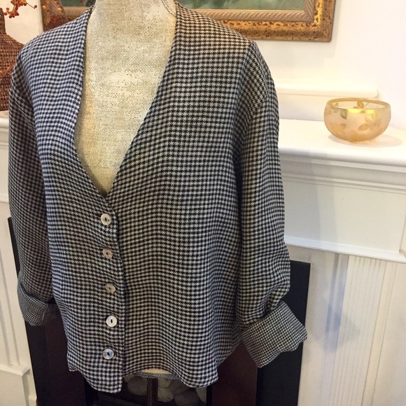 Harvest Linen Jacket, size M/L - Picture 3 of 4