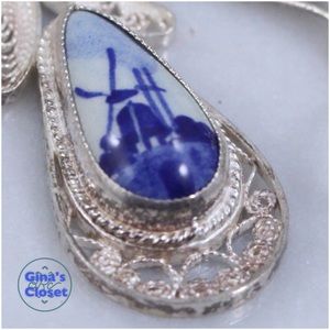 vintage sterling silver - earrings screw- back