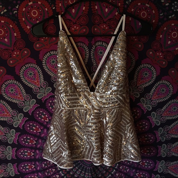 NWOT Sequined Forever21 Top