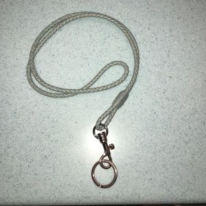 Bottega Veneta Key Ring light blue/grey