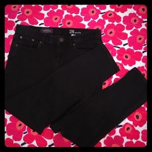 J.Crew toothpick ankle jeans in black