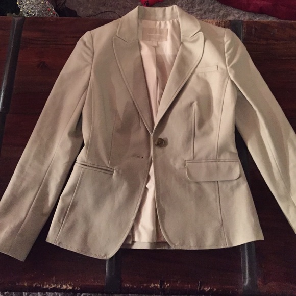 size 2 tan blazer banana republic