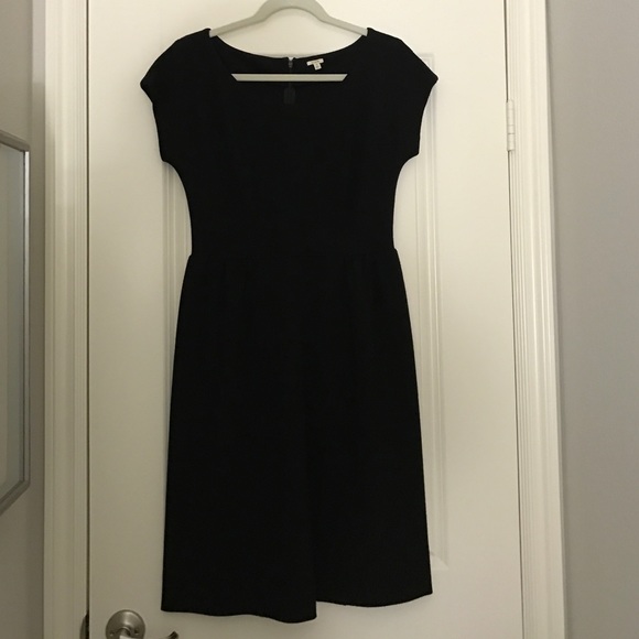 J.Crew black a-line dress