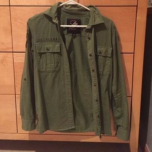 Green Khaki Arm Shirt