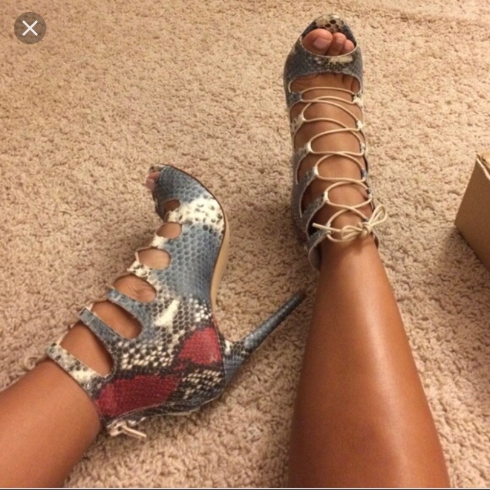 Zara lace up sandals