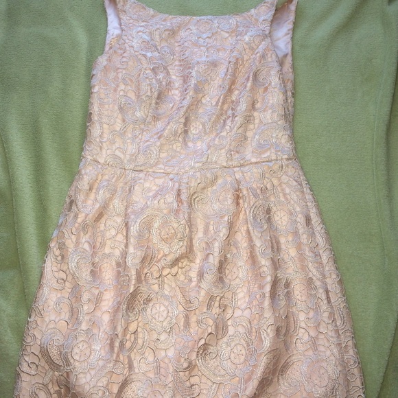 Pink lace dress