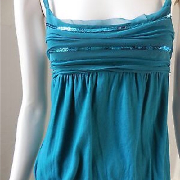 Teal Sequined Top