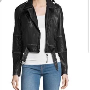 Nicole Miller Faux Leather Jacket