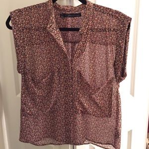 Patterson J Kincaid floral blouse, XS
