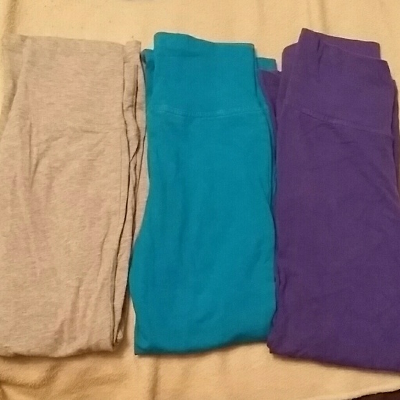 3 pair Girls yoga style pants
