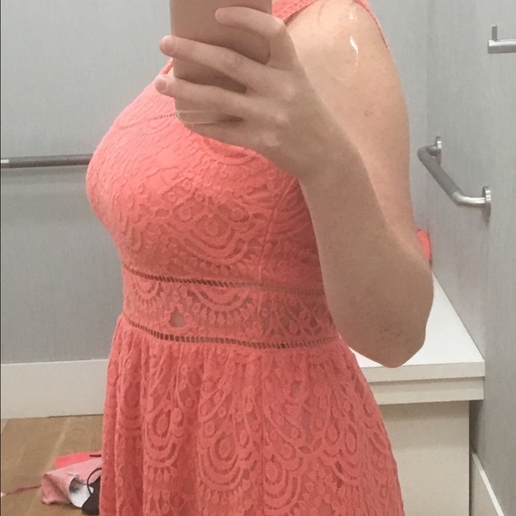 Peach dress