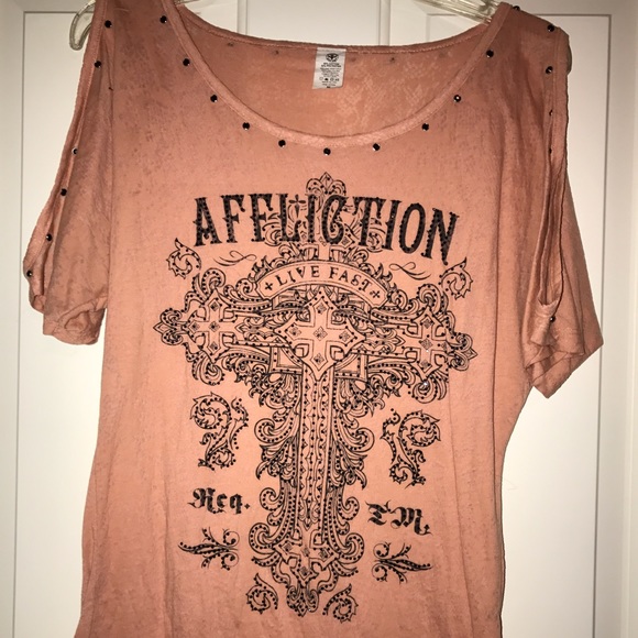 Affliction Keyhole Tee