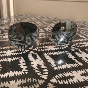 RayBans Rounds Silver 100% Authentic