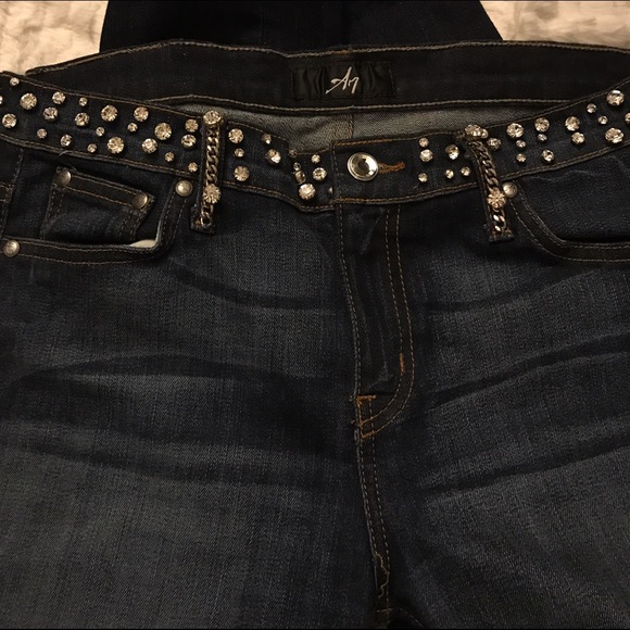 Swarovski Crystal Waistband A7 Jeans - Picture 4 of 4