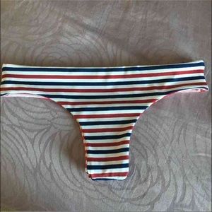 Lotus swimwear red white blue cheeky bottom
