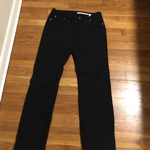 Black pants with stretch. Boot cut / skinny