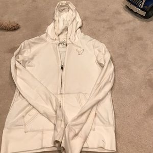 off-white, zip up hoodie American Eagle sweatshirt