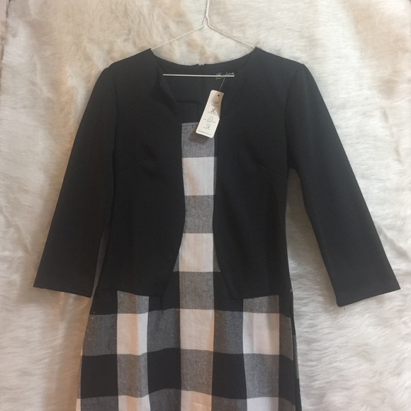 Make offer‼️‼️ Black and white Color Block Dress - Picture 3 of 3