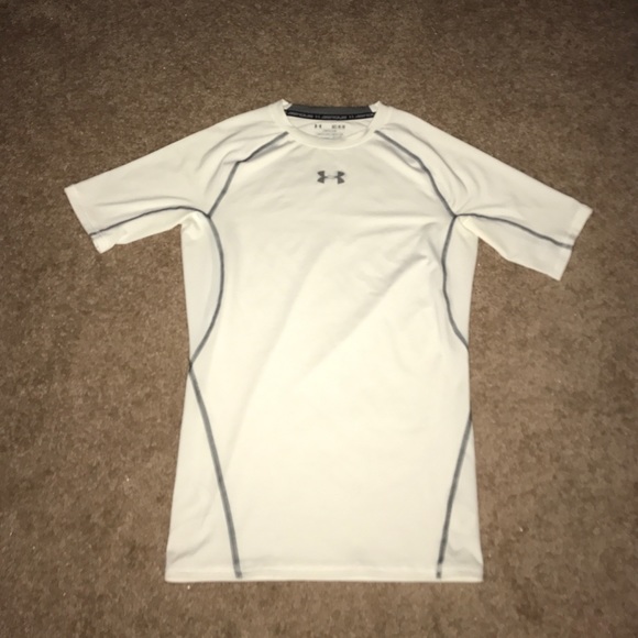 Men's Under Armour white compression shirt