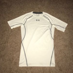 Men's Under Armour white compression shirt