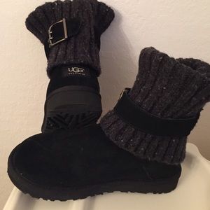 BRAND NEW UGGS Black and Grey with a buckle