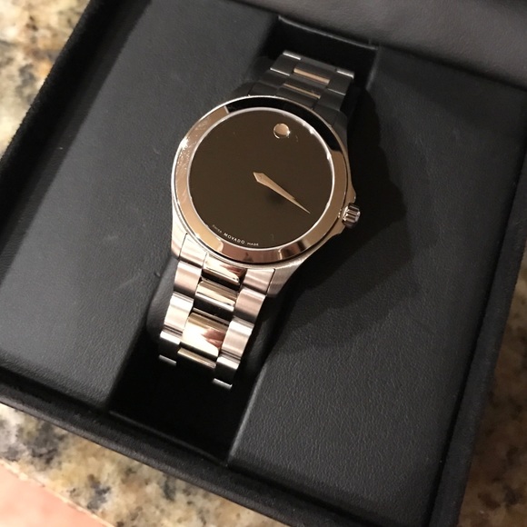 Men\'s Swiss Serio stainless steel movado watch main image 4