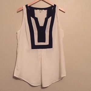 White and black adorable top