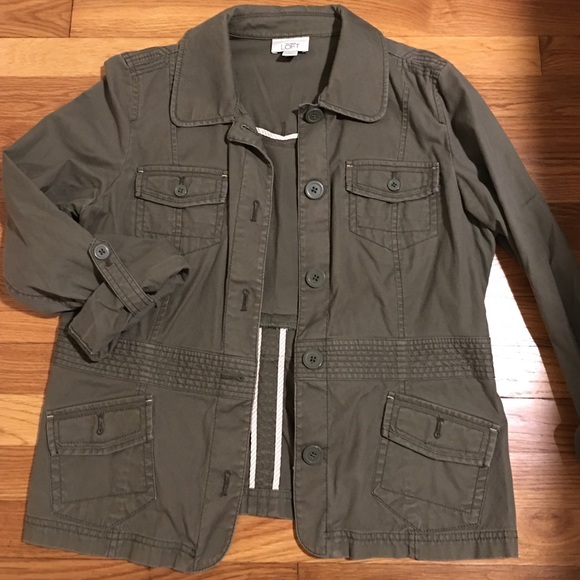 Army green light jacket
