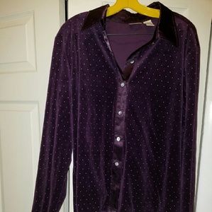 2 PC Purple Crush Velvet Lounge Set