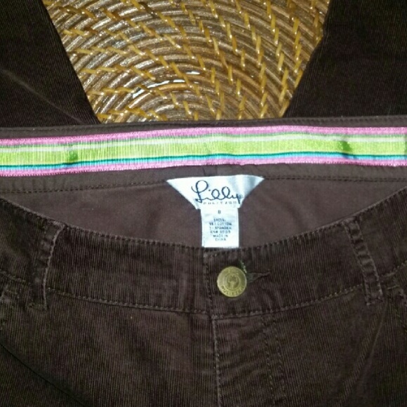 Lilly Pulitzer Denim - Lilly Pulitzer Chocolate Fine Wale Cords