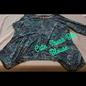 Gorgeous Cato Woman's Plus Size 26 Shark Bite Top