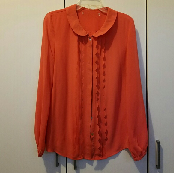 Salmon colored blouse