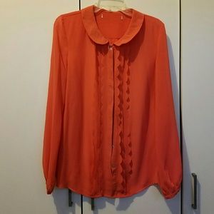 Salmon colored blouse