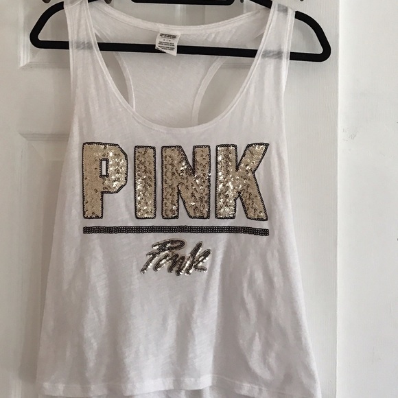 Victoria's Secret Pink Tank Size-L( ? M may ware) - Picture 2 of 3