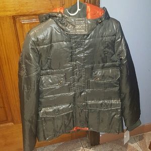 Sale!VIGOSS Green & Orange Coat