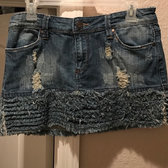 Jean denim skirt