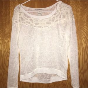 lacey white american rag sweater