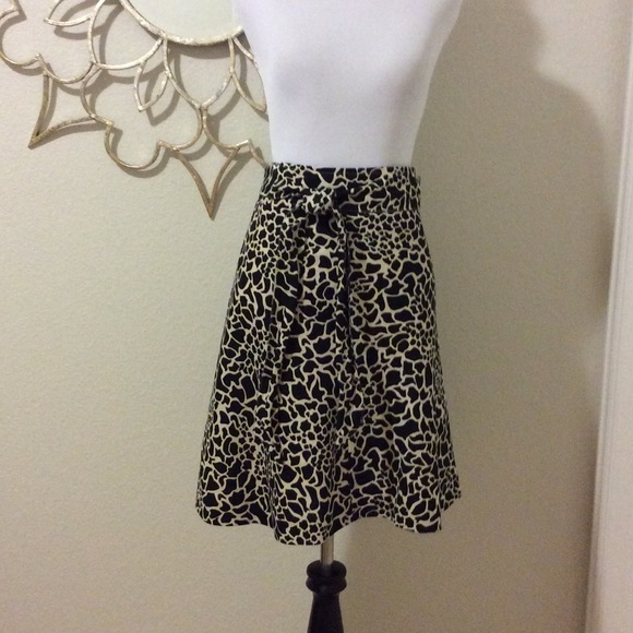 Merona "Animal Print" skirt with sash.